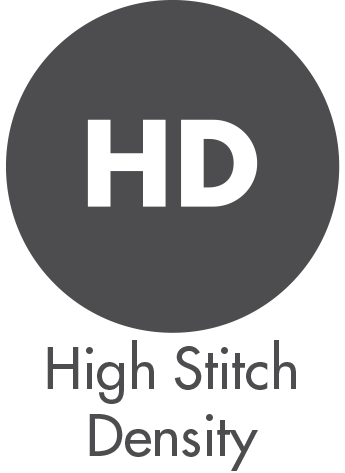 high stitch density