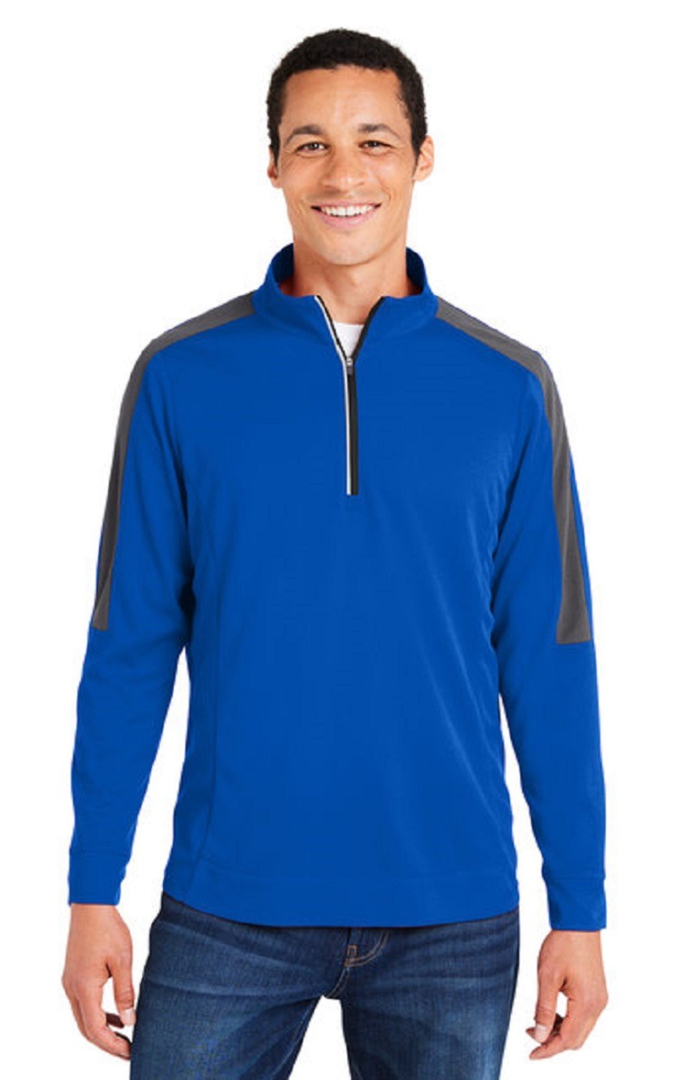 Core365 CE404 Men's Colorblock Quarter-Zip - Tshirtideal.ca